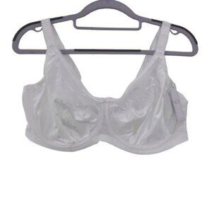 NEW Elomi Cate Full Figure Underwire Lace Cup Bra Plus Size 38 DD White EL4030